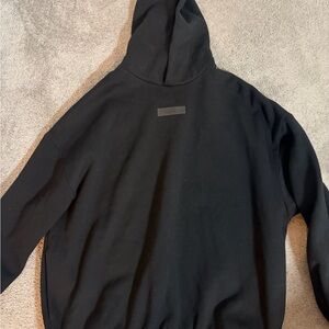 Black Essentials Hoodie
